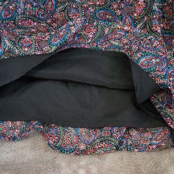 LOFT Paisley Print Women's L Skirt - Picture 3 of 6